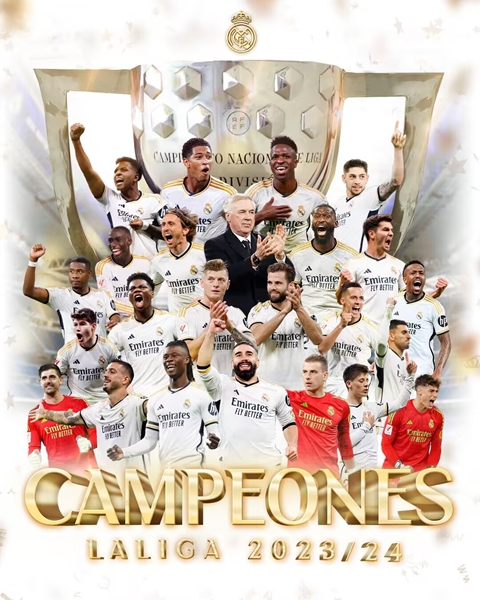 เรอัล มาดริด คว้าแชมป์ลาลีกา 4 รอบก่อนกำหนด🏆คว้าแชมป์สมัยที่ 36 ในประวัติศาสตร์ทีม
